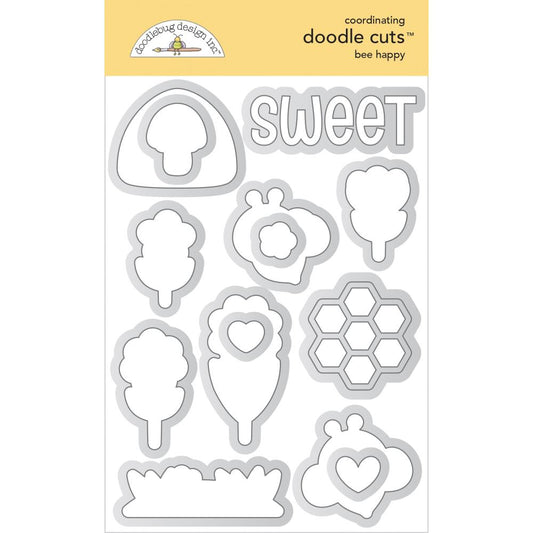 Doodlebug Doodle Cuts Dies - Bee Happy