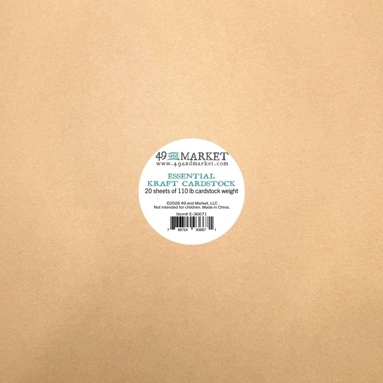 49 & Market Essential Kraft Cardstock