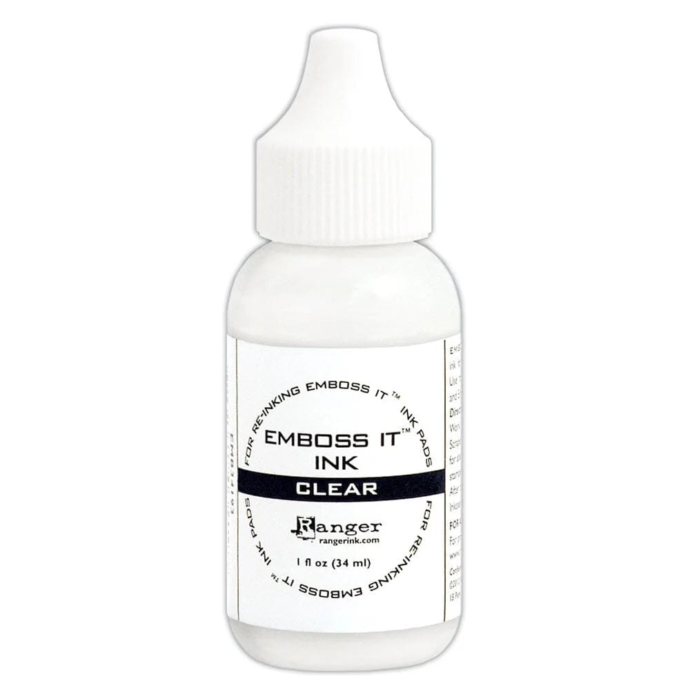 Ranger Emboss It Ink Pad Re-Inker Clear, 1oz