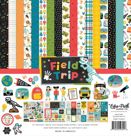 Echo Park - Field Trip Collection Paper Pack 12" X 12"