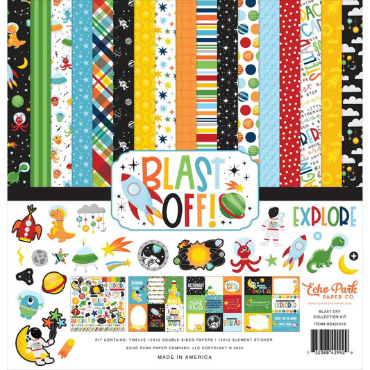 Echo Park Blast Off Collection Kit 12"X12"