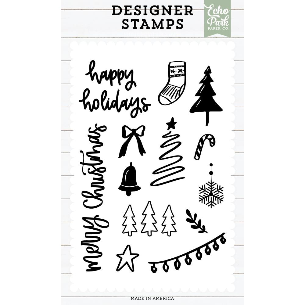 Echo Park Designer Stamp Sets - Christmas Icons Marker