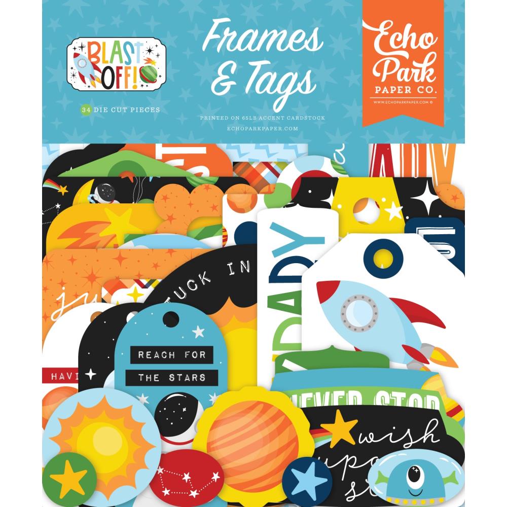 Echo Park Frames & Tags - Blast Off