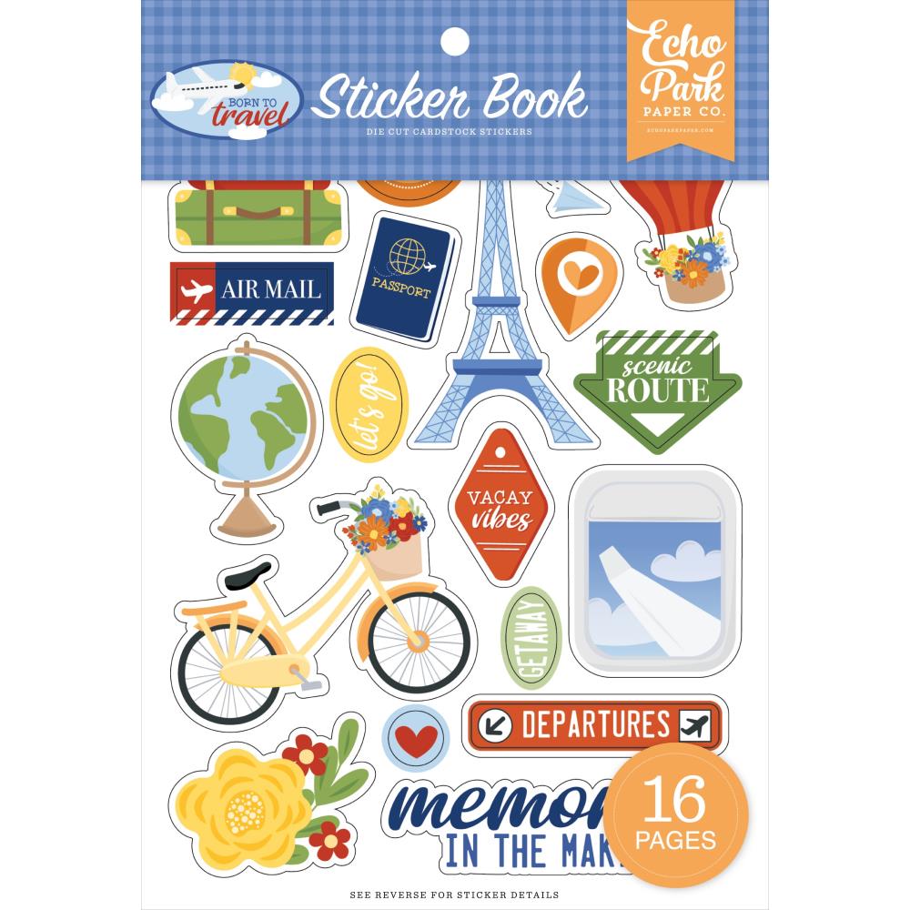Echo Park Paper Born To Travel Sticker Book