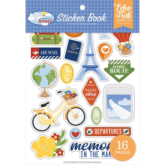 Echo Park Paper Born To Travel Sticker Book