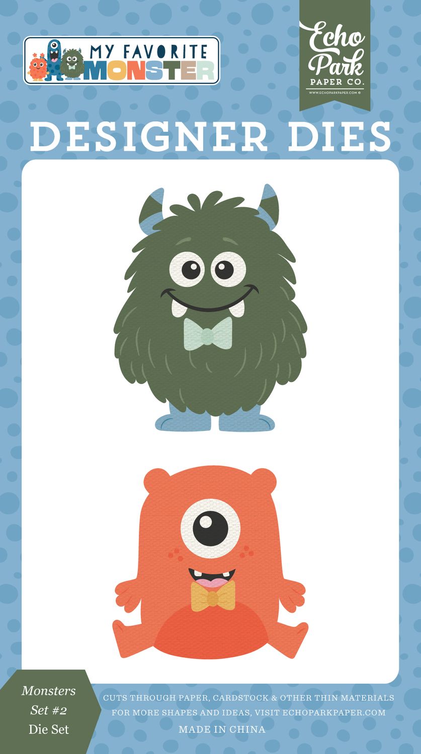 Echo Park Paper Co - My Favorite Monster Die Set - Monster Set #2