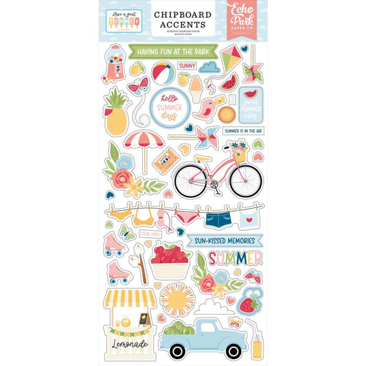 Echo Park Paper Have A Great Summer Chipboard Accents