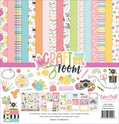 Echo Park Papers - Craft Room Collection Paper Pack 12" X 12"