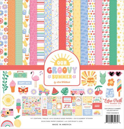 Echo Park Papers - Our Groovy Summer Collection Paper Pack 12"X12"