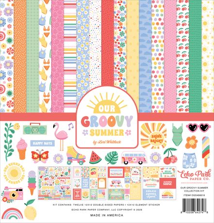 Echo Park Papers - Our Groovy Summer Collection Paper Pack 12"X12"