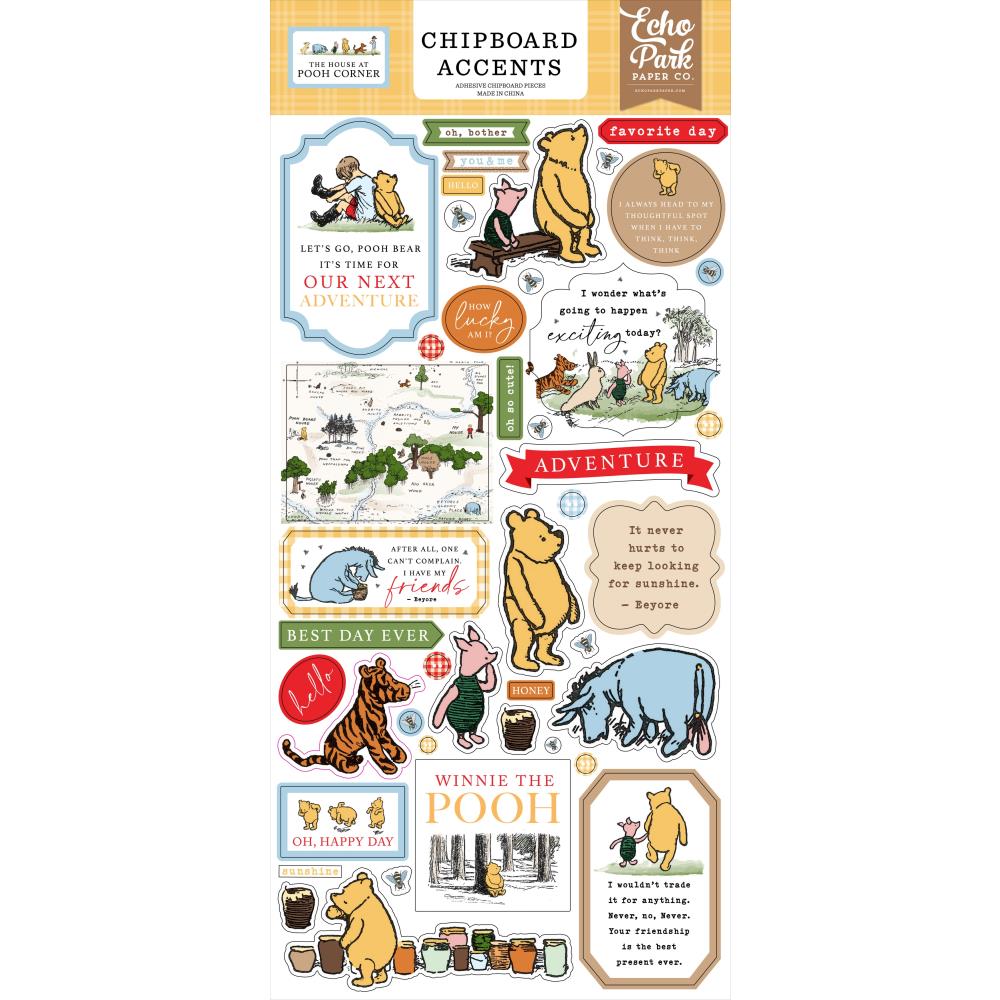 Echo Park The House At Pooh Corner Chipboard Accents
