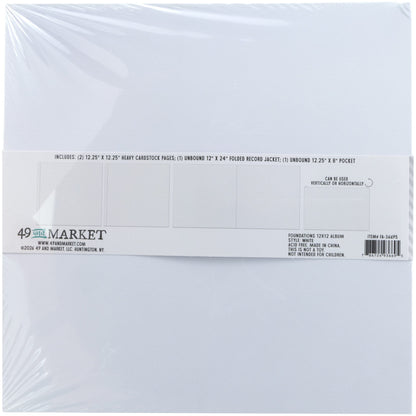 49 and Market – Foundations 12×12 Album – White