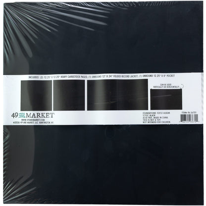 49 and Market – Foundations 12×12 Album – Black