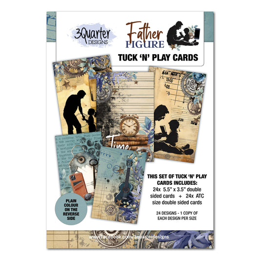 3Quarter Designs - Father Figure Tuck 'N' Play Cards