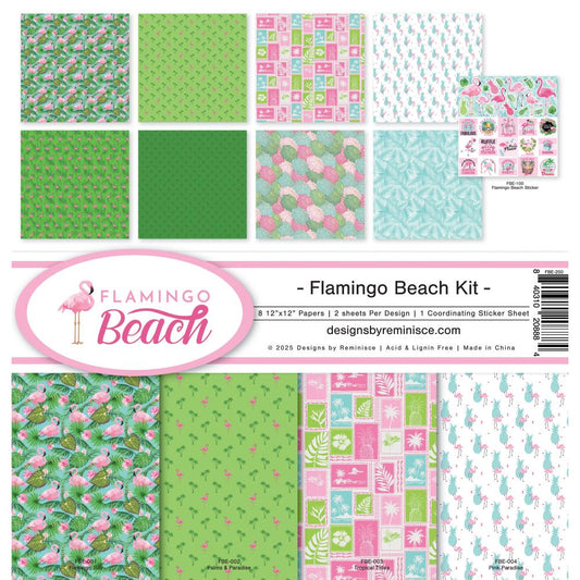 Reminisce Flamingo Beach Collection 12"X12"
