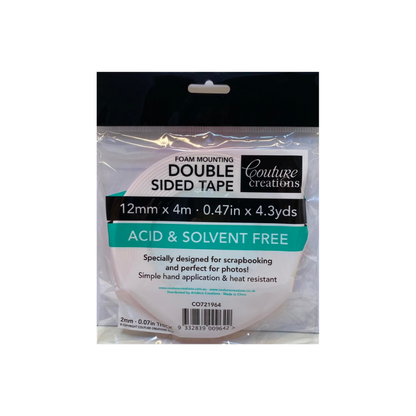 Couture Creations - Foam Mounting Tape - Standard (12mm x 4m)