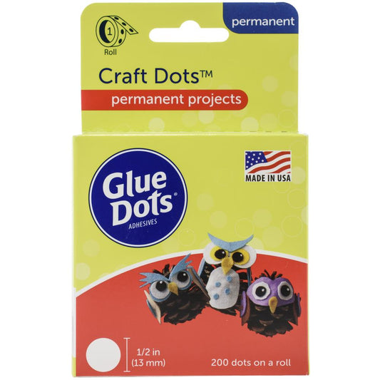 Glue Dots .5" (13mm) Craft Dot Roll 08165-200