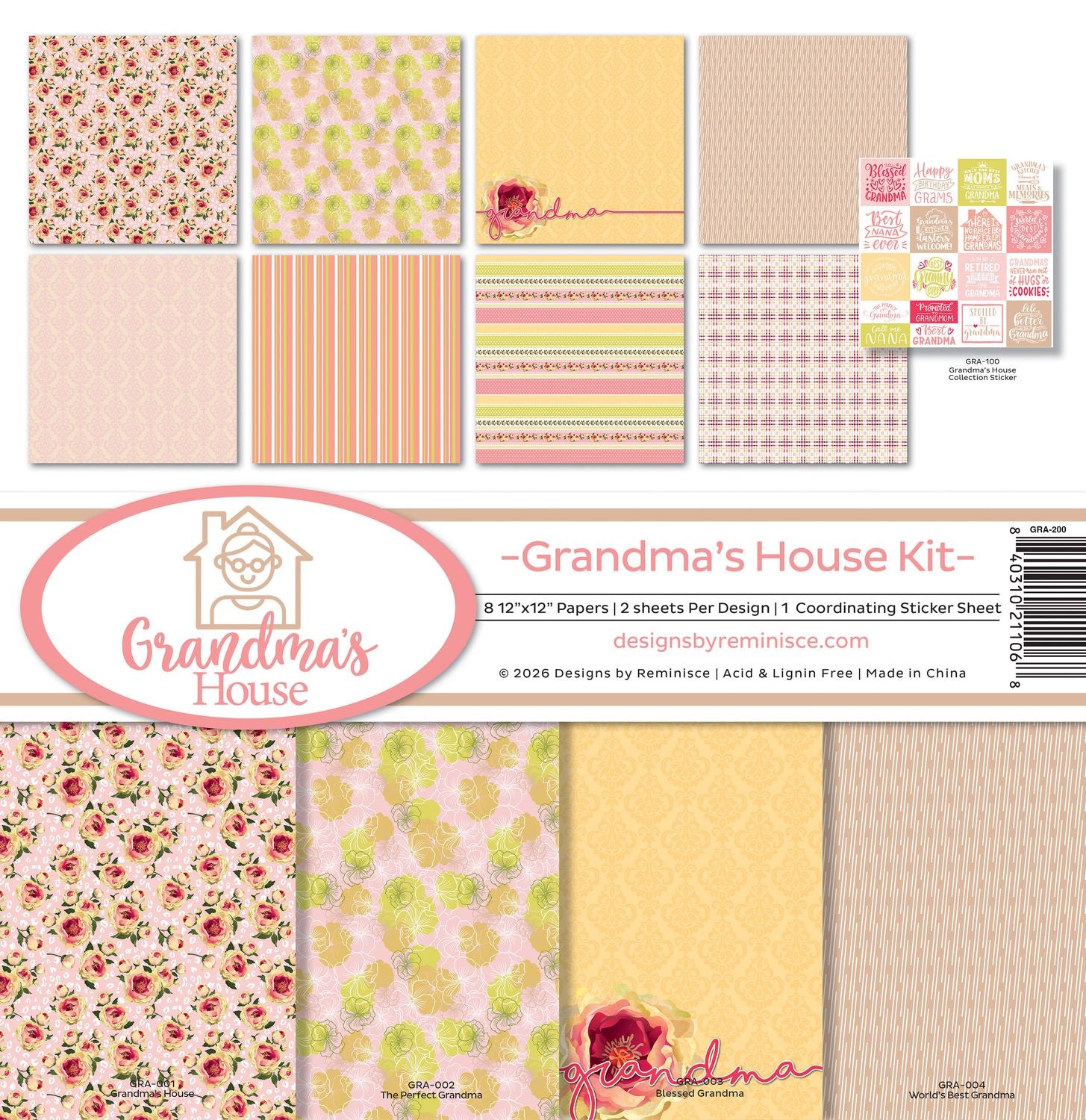 Grandma's House Collection 12"X12"