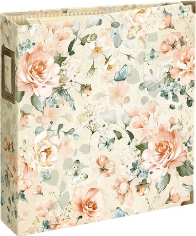 Graphic 45 Binder Album With Pocket Pages - Vintage Rose