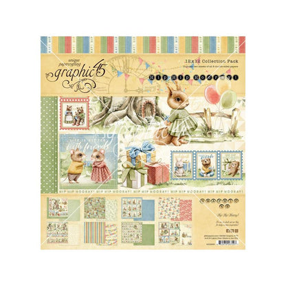 Graphic 45 Collection Pack 12"X12" - Hip Hip Horray