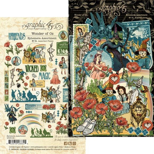 Graphic 45 Ephemera Set - Wonder Of Oz
