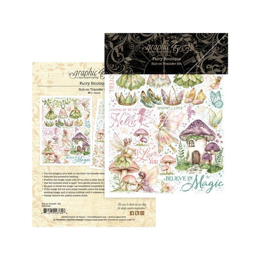 Graphic 45 Rub-On Transfers - Fairy Boutique