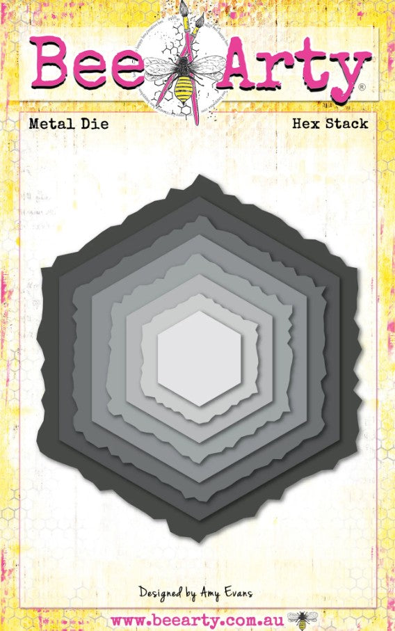 Bee Arty - Daisy Daze - Hex Stack - Metal Die