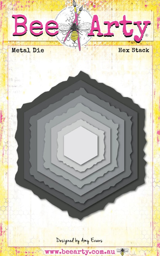 Bee Arty - Daisy Daze - Hex Stack - Metal Die