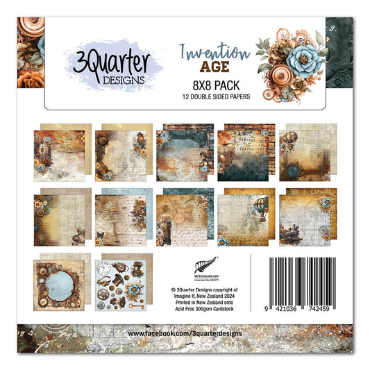 3Quarter Designs - Invention Age - 8"x8" Pack