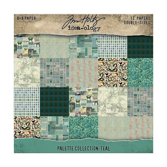Idea-ology Double- Sided Cardstock 8"x8" - Palette Collection: Teal