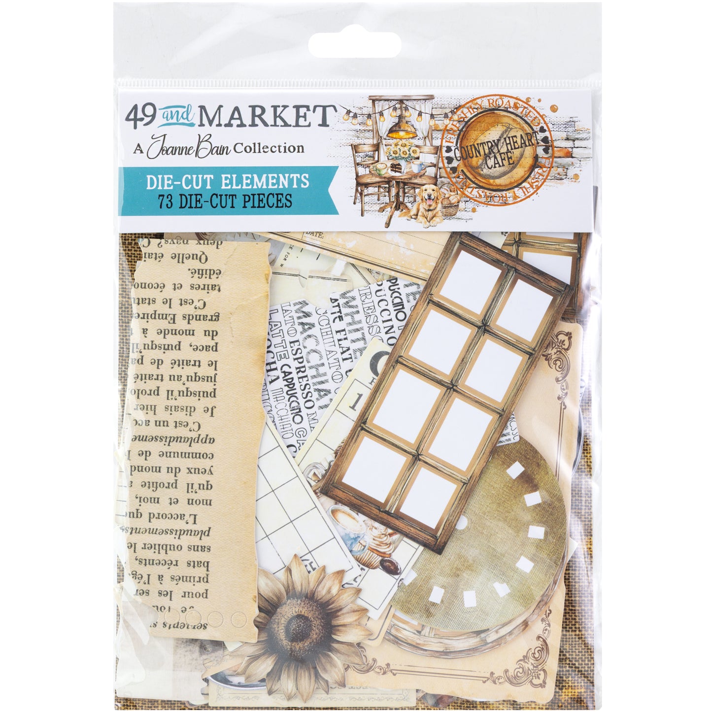 Country Heart Cafe Die-Cut Elements by Joanne Bain