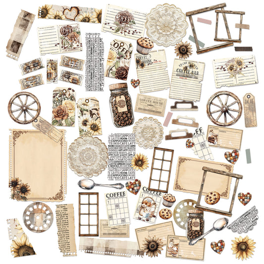 Country Heart Cafe Die-Cut Elements by Joanne Bain