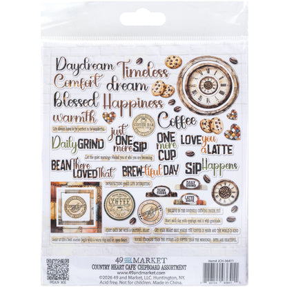 Country Heart Cafe Chipboard Set by Joanne Bain
