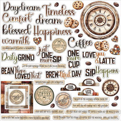 Country Heart Cafe Chipboard Set by Joanne Bain