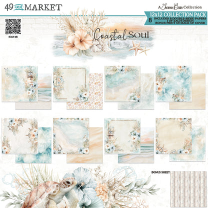 49 and Market Coastal Soul 12x12 Collection Pack by Joanne Bain