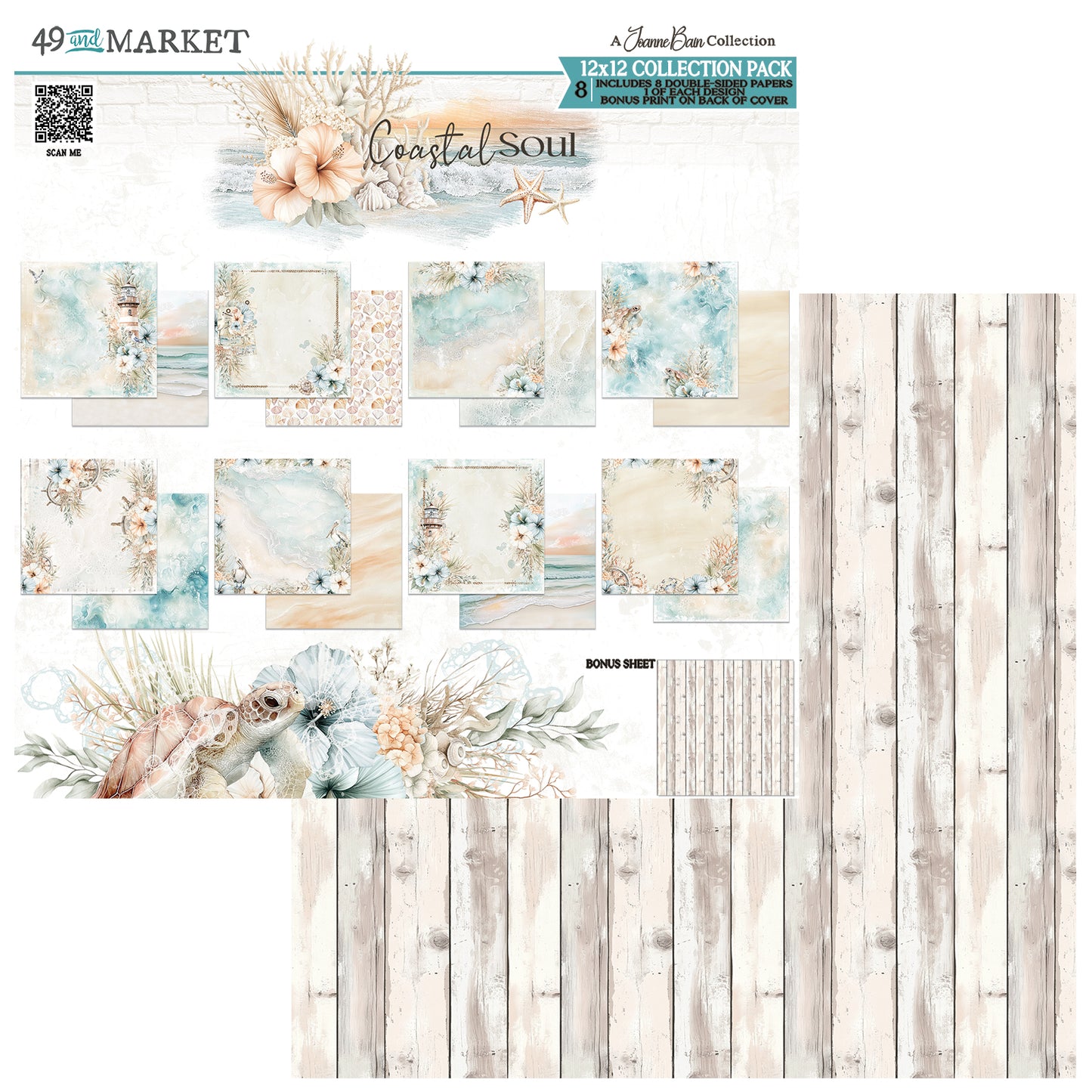 Coastal Soul 12x12 Collection Pack by Joanne Bain