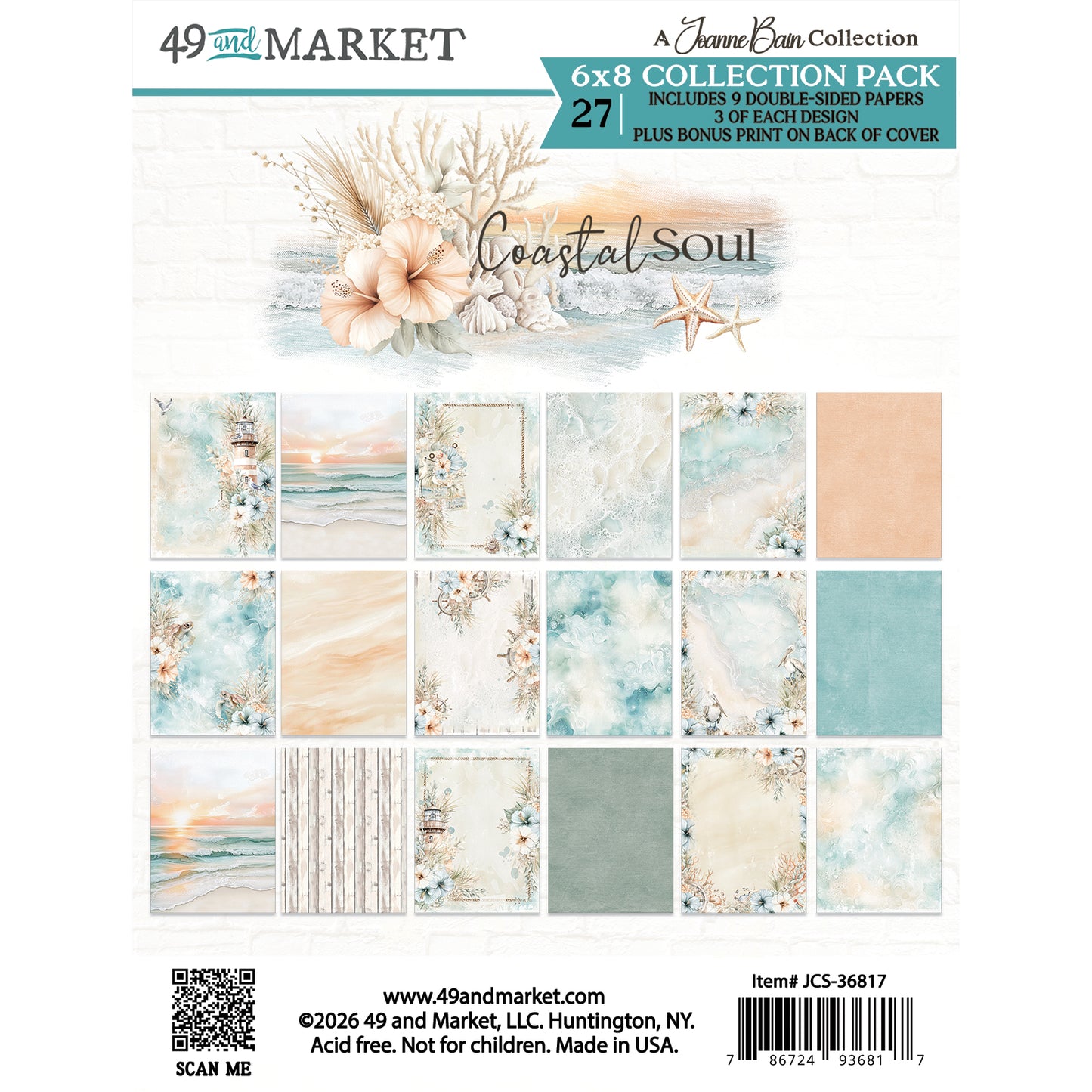 Coastal Soul 6x8" Collection Pack by Joanne Bain