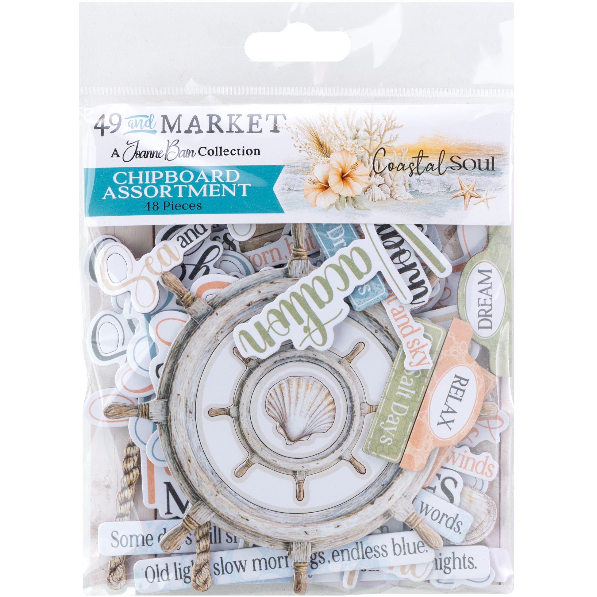 Coastal Soul Chipboard Set by Joanne Bain