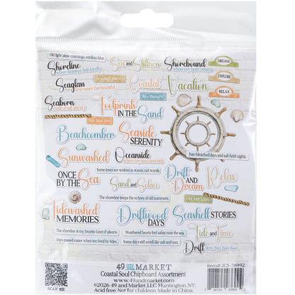 Coastal Soul Chipboard Set by Joanne Bain