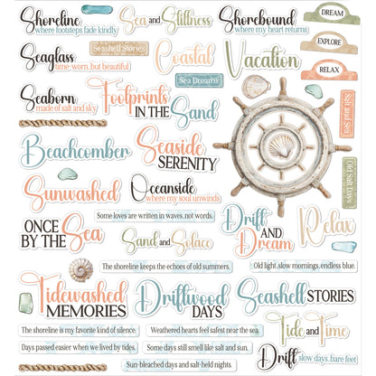 Coastal Soul Chipboard Set by Joanne Bain