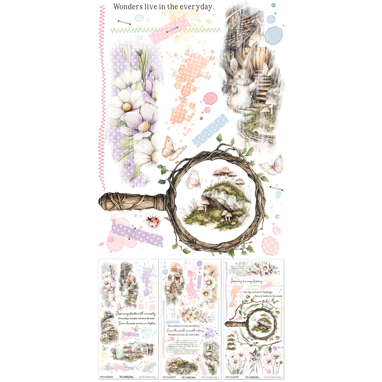 The Looking Glass Blendable Rub-On Transfer Set by Joanne Bain