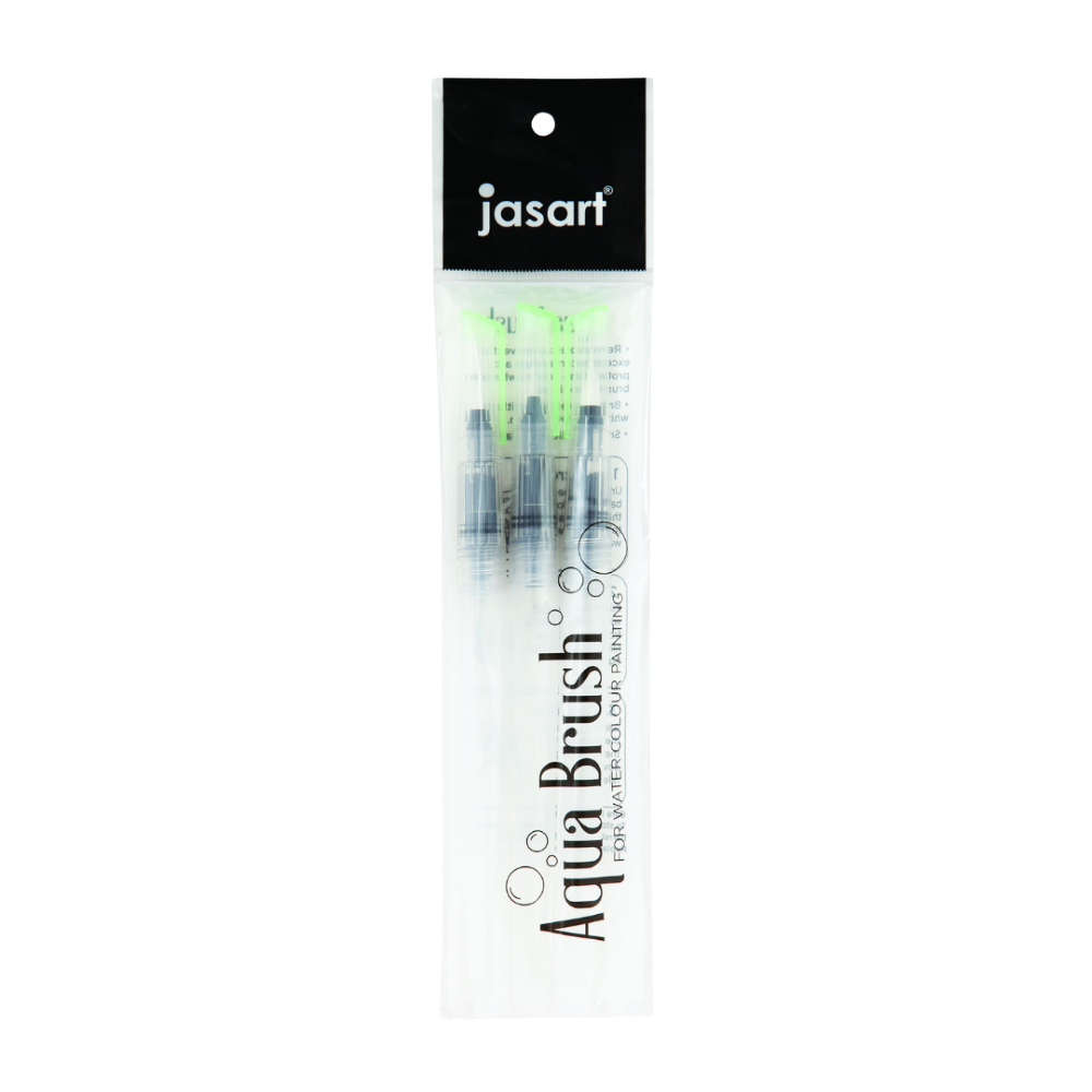 Jasart Aqua Brush - Round Pack Of 3