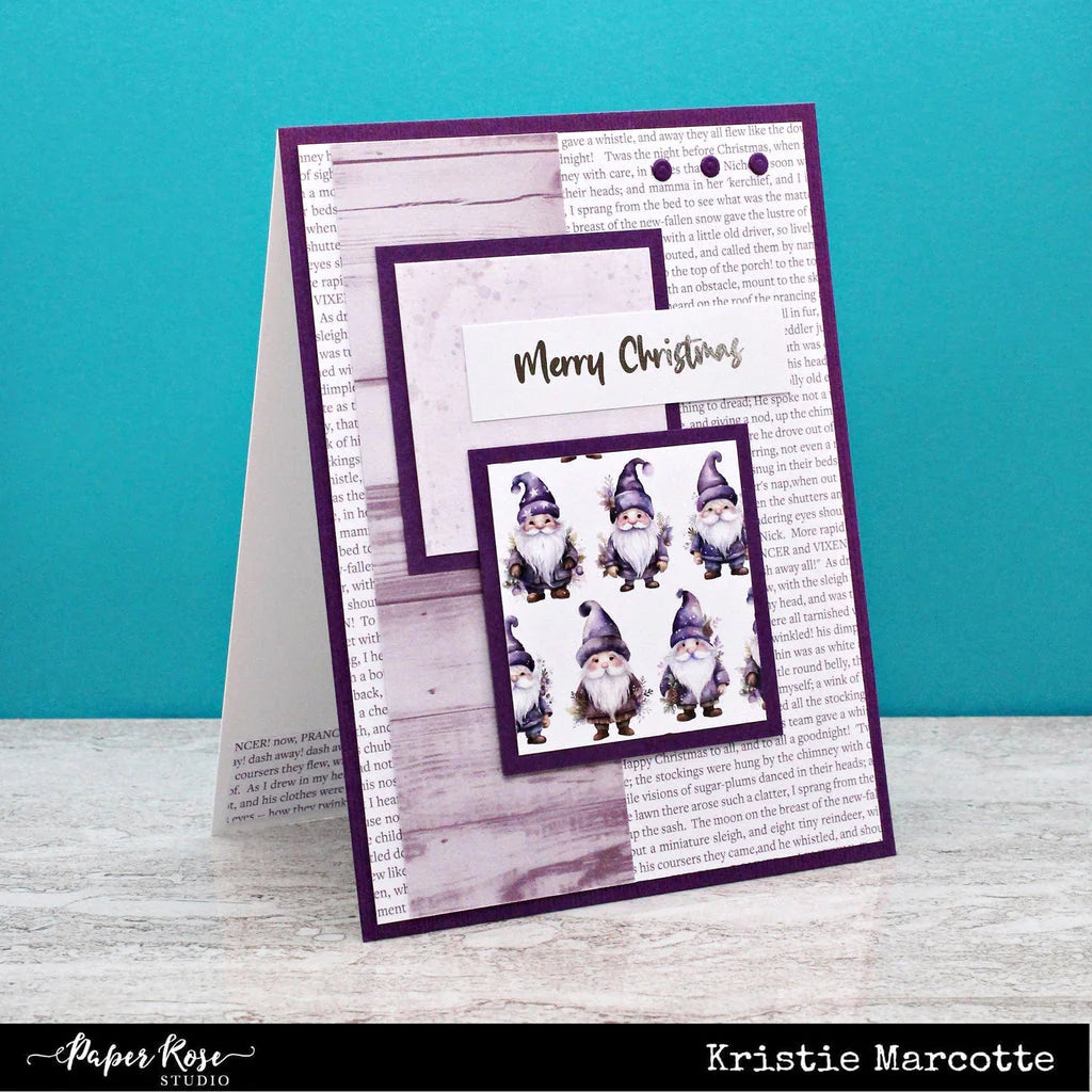 Merry Christmas A5 10pc Sentiment Sheets - Foil