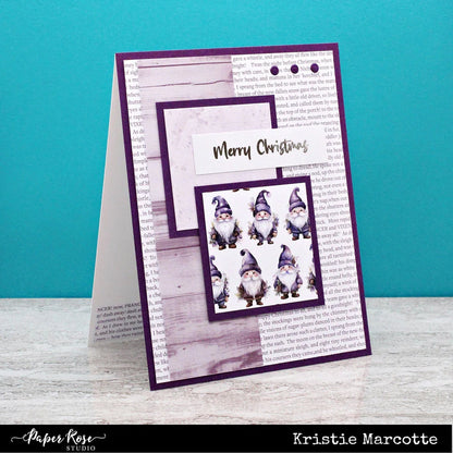 Merry Christmas A5 10pc Sentiment Sheets - Foil