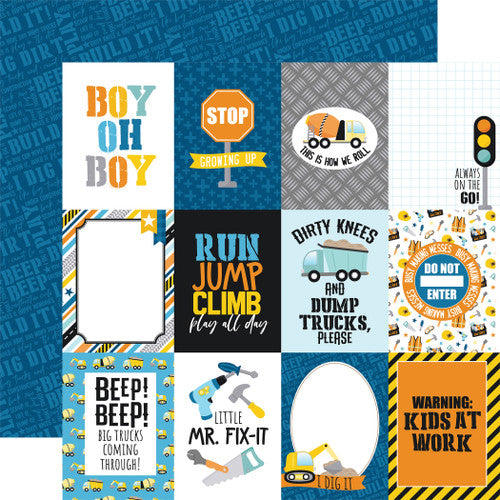 Little Builder Collection Paper Pack 12"X12"