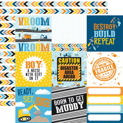 Little Builder Collection Paper Pack 12"X12"
