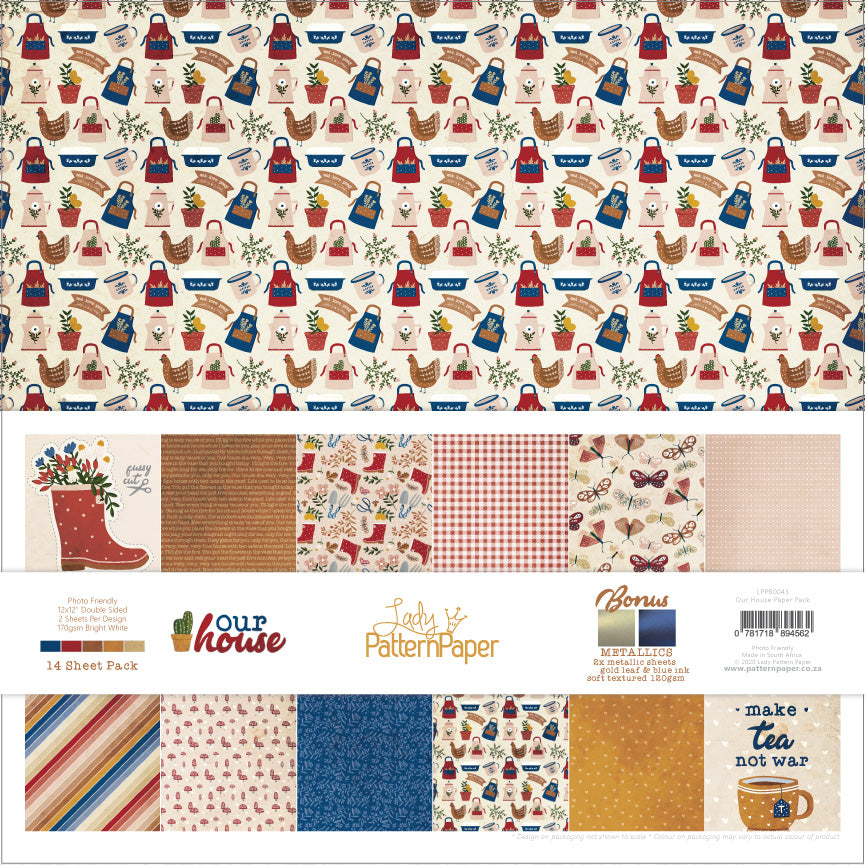 Lady Pattern Paper - Our House - Paper Pack – Captured Hearts Australia