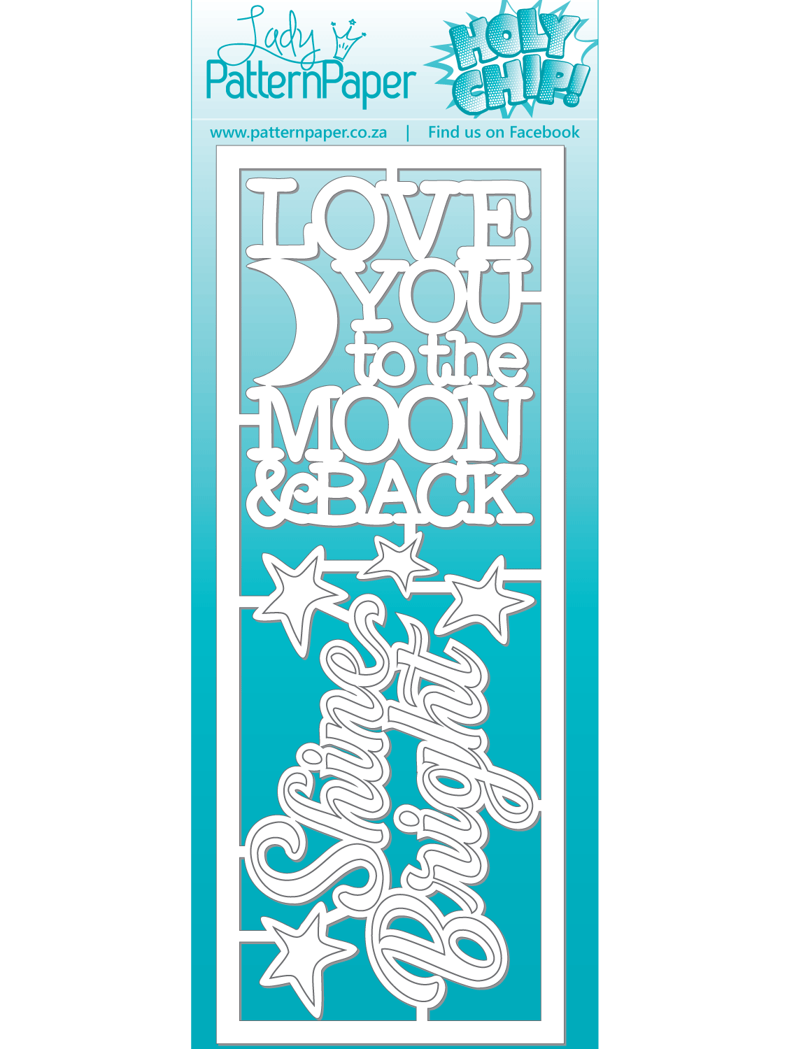 Lady Pattern Paper - Moon Child - Chipboard Titles