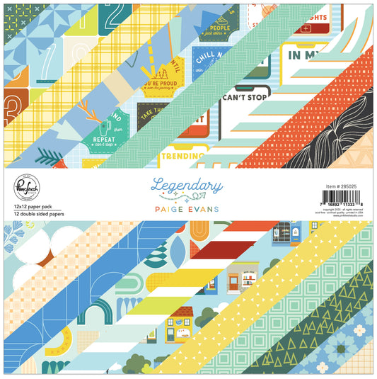 Legendary: 12x12 Paper Pack Paige Evans Pinkfresh Studios