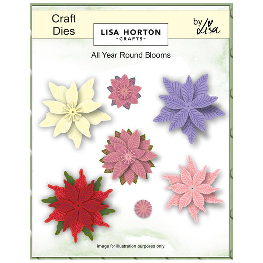 Lisa Horton Crafts Dies - All Year Round Blooms